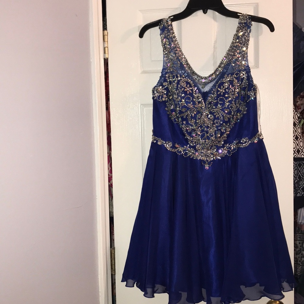 royal blue homecoming dress